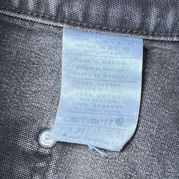 Vintage Carhartt B136 DKB 36X34 Distressed Fading Double Knee Brown Pants - Picture 8 of 8